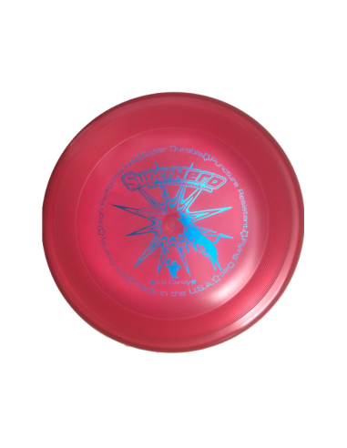 HERO SUPERHERO DOG DISC BURGUNDY